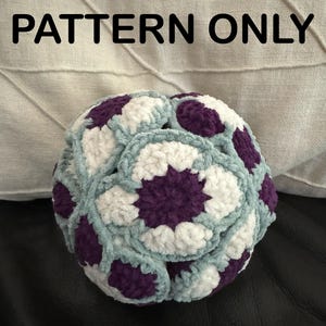 Crochet Flower Puzzle Ball Pattern