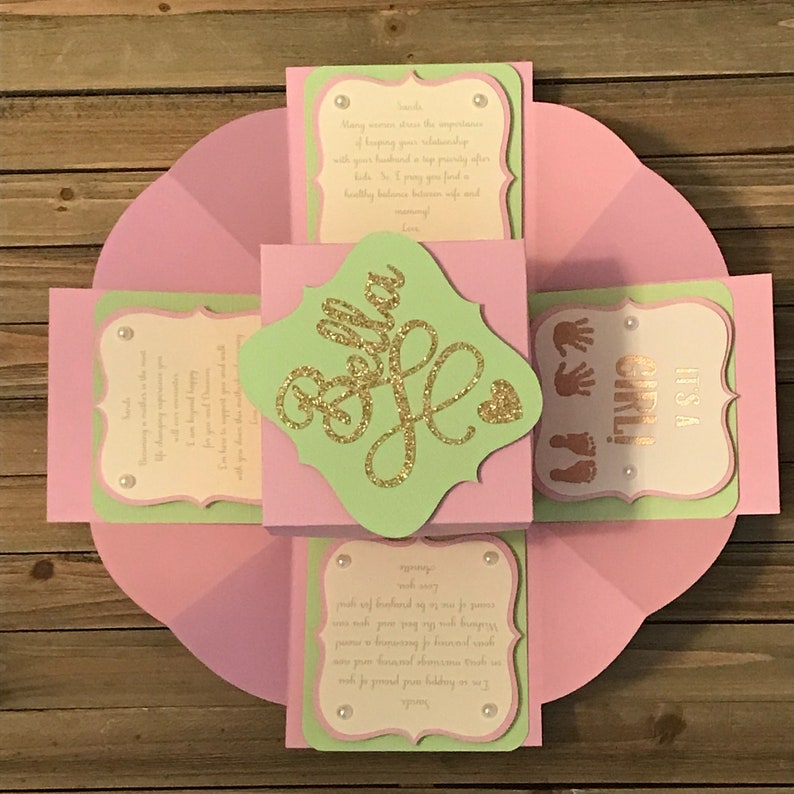 Custom Handmade Exploding Box Card\u201dGift for HimGift for