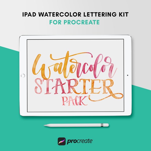 Starter iPad Watercolor Kit - Procreate Brushes