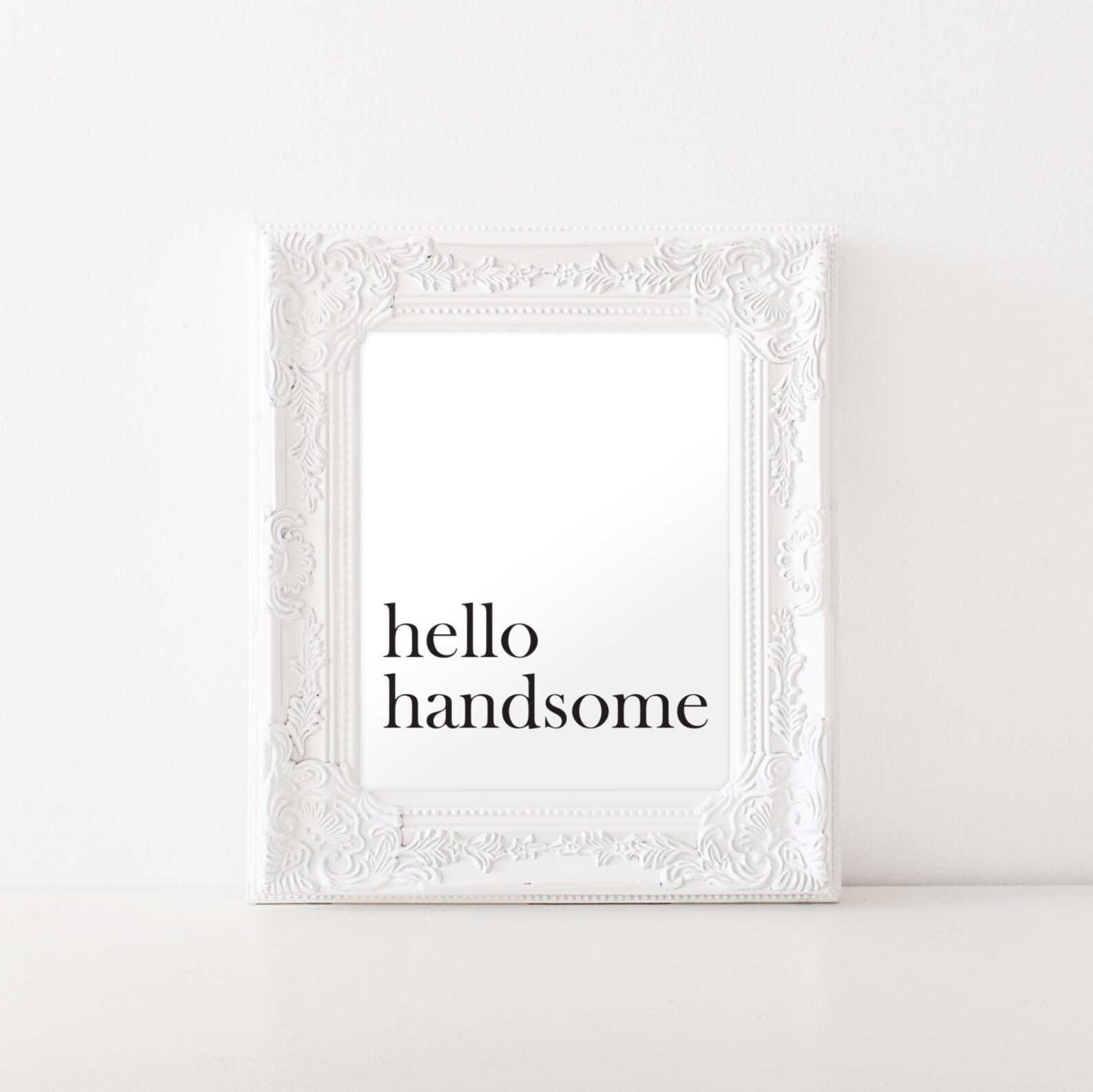 Quote Hello Handsome Art Print Wall Art Printable Decor - Etsy