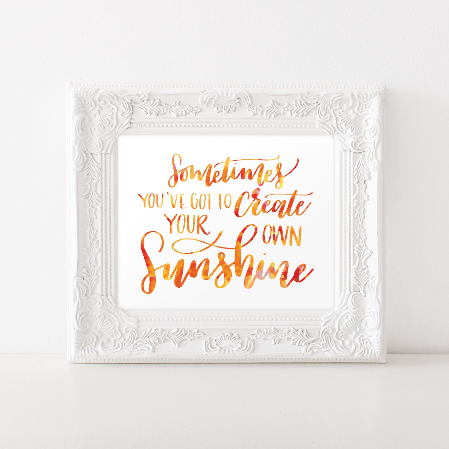 Typography Printable Art / Create Your Own Sunshine Art Print Etsy