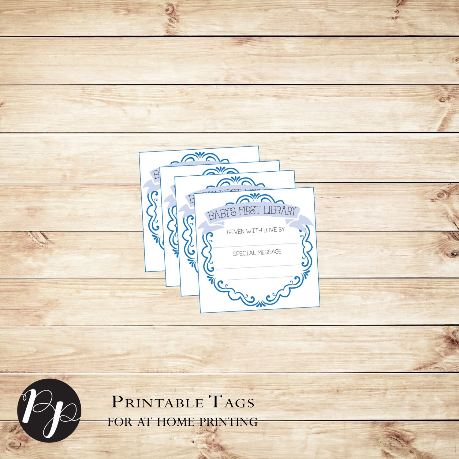 Bookplate Template - Etsy