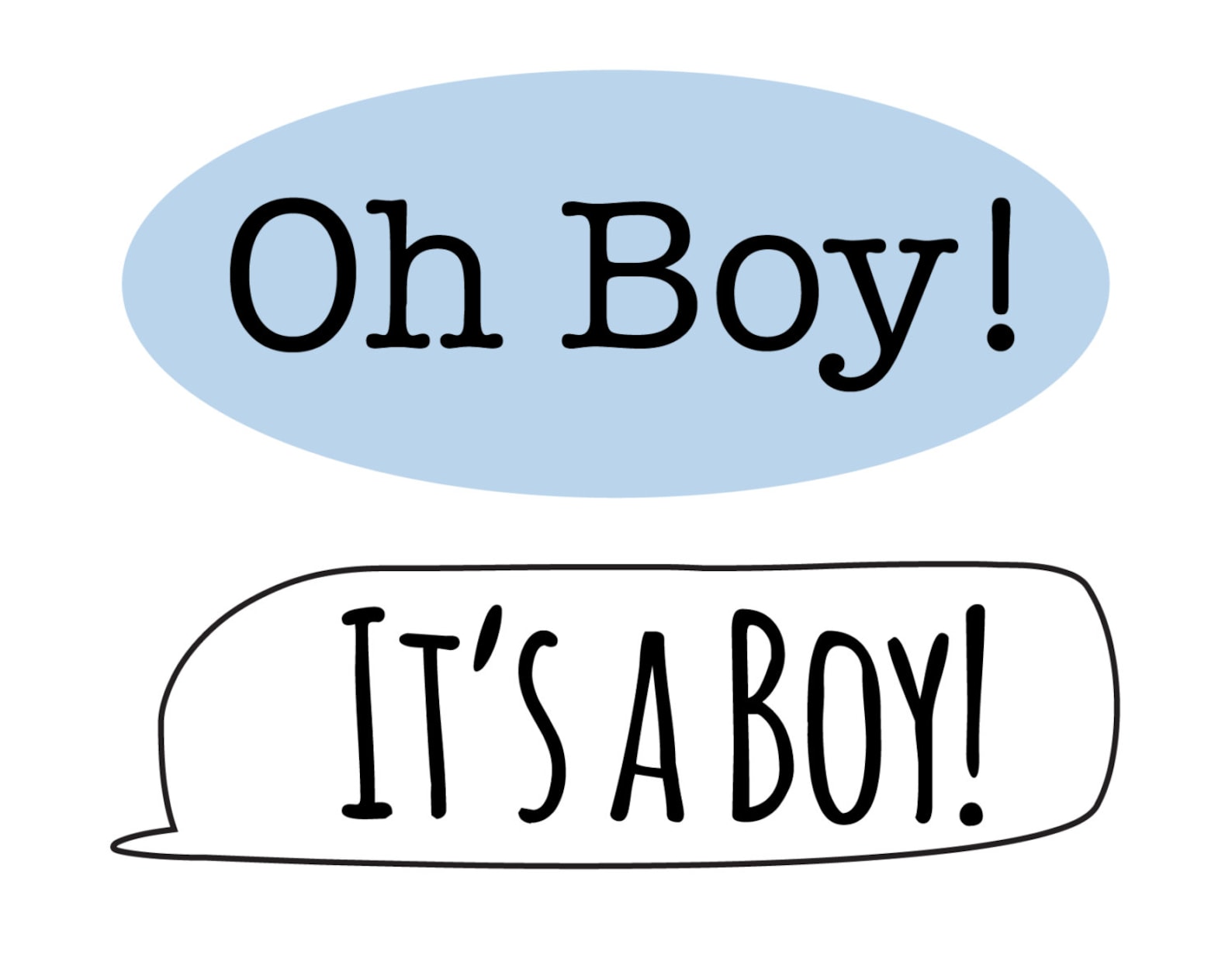 DIY Photo Booth Printable Prop It's a Boy Baby Shower - Etsy