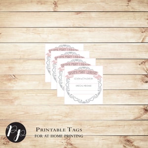 Printable Bookplates // Book Plate // Baby Shower Book Plate ...