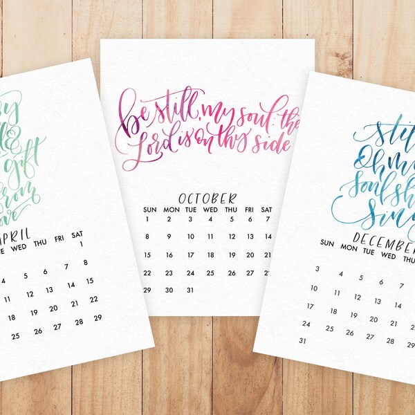 Printable Calendar Bible Etsy Australia