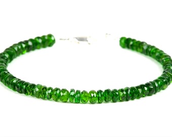 4mm Chrome Diopside Reiki Healing Beaded Gemstone Bracelet