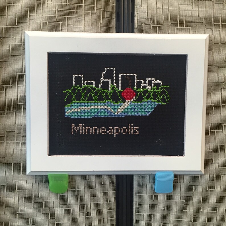 Minneapolis Skyline Cross Stitch Pattern PDF Etsy