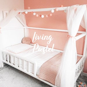 Personalized Color Cotton Ball String Lights for Bedroom Personalized Gift for Dorm Teepee Lights Kids House Bed Lights Baby Shower Gift
