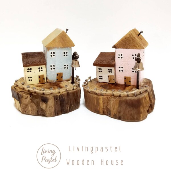 Little Wooden House Decor Etsy
