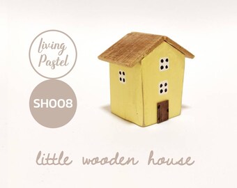 Driftwood Art Miniature House, Cute wooden house gift, Small wooden house Décor, Mini wooden village handmade gift, rustic house Décor