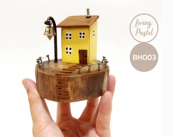 Tiny House Small Decorative, Christmas gift, Handmade Wooden Gift, Cute new home gift, Personalised Home Decor for mini wooden village