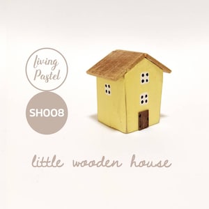 Driftwood Art Miniature House, Cute wooden house gift, Small wooden house Décor, Mini wooden village handmade gift, rustic house Décor