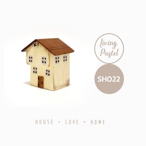 Miniature Wooden House Christmas Gift, Personalised Home Decor for mini wooden village, Rustic house Décor, Tiny House Driftwood Art Decor