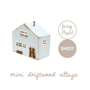 Primitive handmade wooden house, Personalised Home Decor for mini wooden village, New home gift, Miniature House, Rustic house Décor
