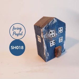 Personalised Small wooden house, Driftwood Cottage Miniature House, Home Decor for mini wooden village, Tiny Rustic Home Decor handmade gift