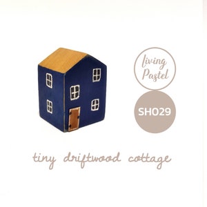 Driftwood Art Miniature House, Cute wooden house gift, Small wooden house Décor, Mini wooden village handmade gift, rustic house Décor