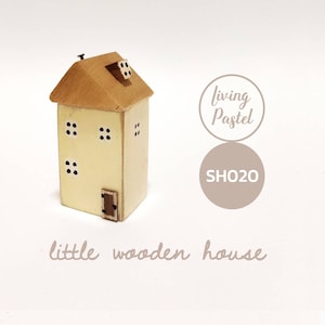 Driftwood Art Miniature House, Cute wooden house gift, Small wooden house Décor, Mini wooden village handmade gift, rustic house Décor