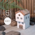 Personalised Home Decor for mini wooden village, Driftwood Cottage House Tiny Rustic Home Decor handmade gift, New Home Gift, Shelf decor product logo
