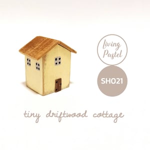Miniature House Wooden Decoration, wood shelf decor, Cute new home gift, Personalised Home Decor for mini wooden village, Rustic house Décor