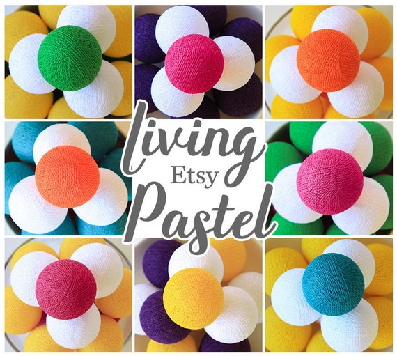 5 Handmade Loose Cotton Balls NO Lighting String DIY Night 