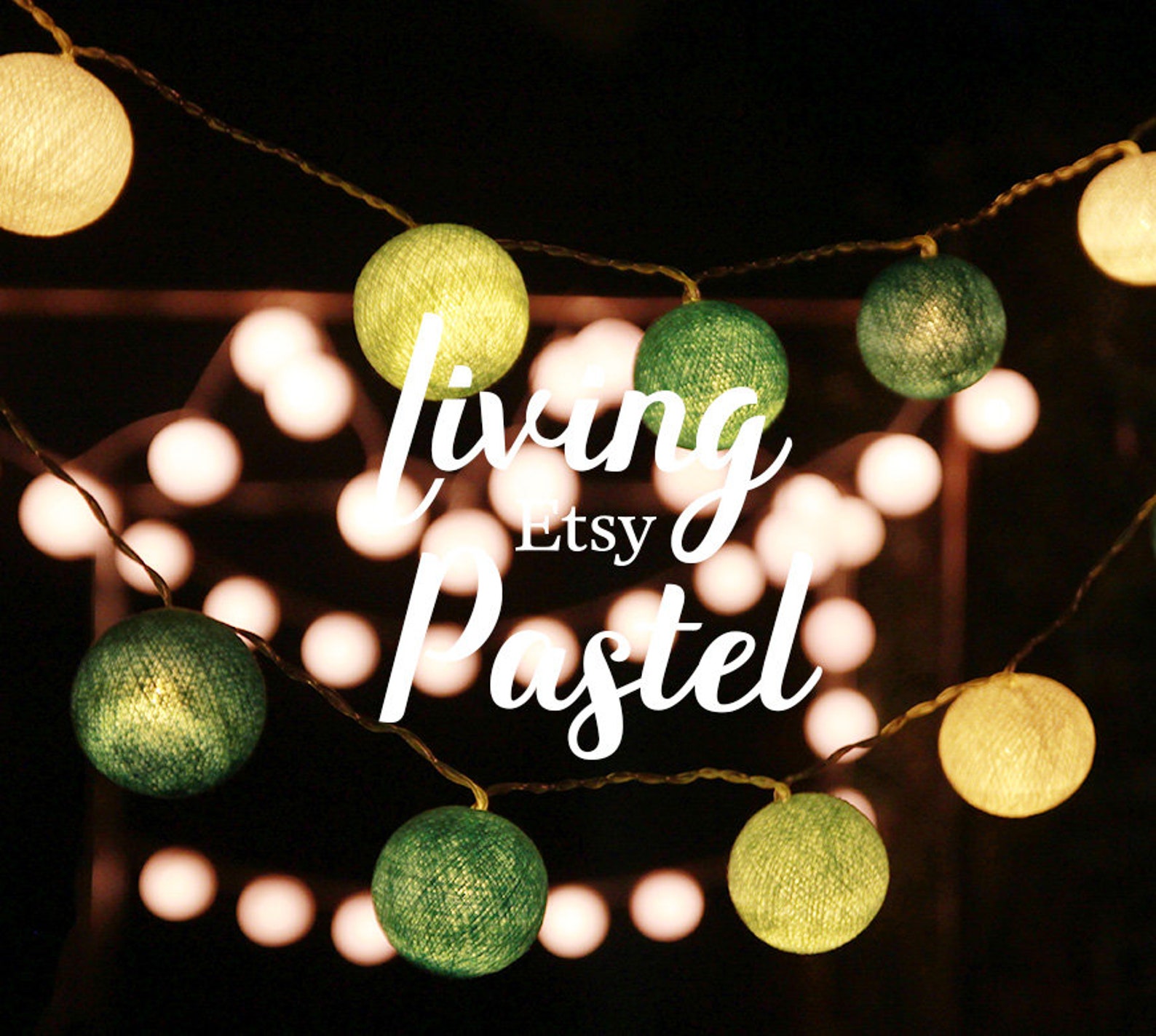 LED Cotton Ball Lights Bedroom Night Lights Kids House Bed Etsy