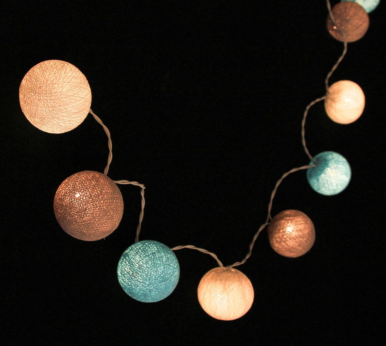 LED Usb/battery Cotton Ball Fairy Lights for Bedroom Kids Etsy