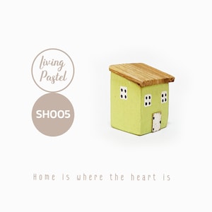 Primitive handmade wooden house, Personalised Home Decor for mini wooden village, New home gift, Miniature House, Rustic house Décor