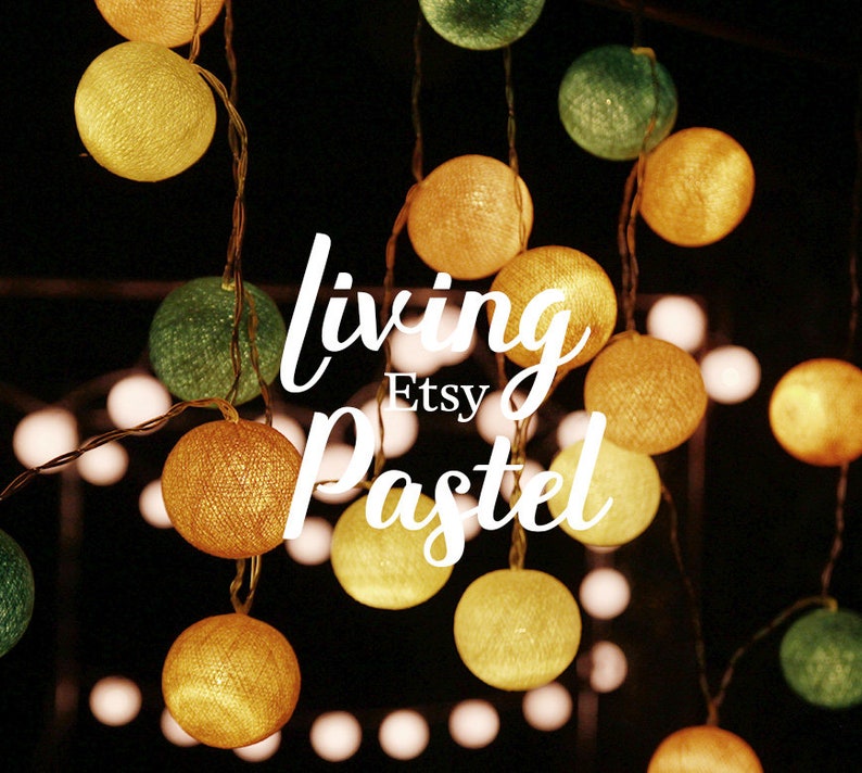 Cotton Ball Lights for Bedroom Fairy Lights Girl Room Nursery Etsy