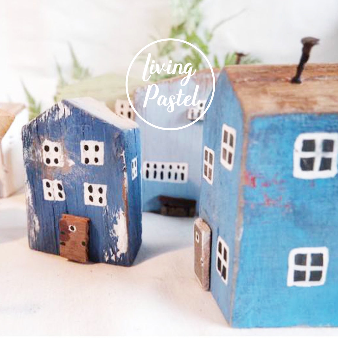 Little Wooden House Small Wooden Village Decor Rustic House Etsy