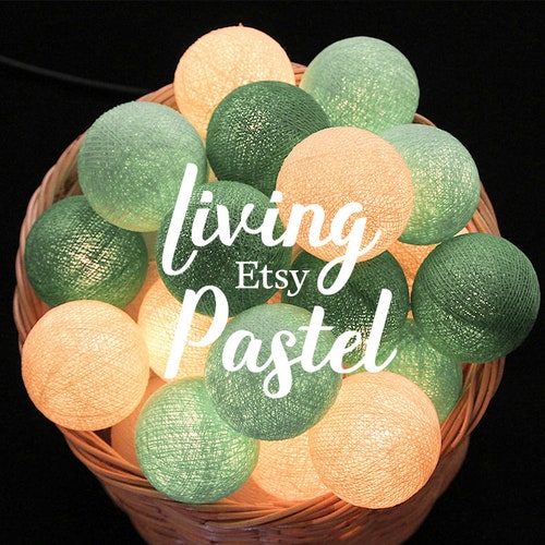 Cotton Ball Lights Bedroom Night Lights Nursery Decor Baby Etsy