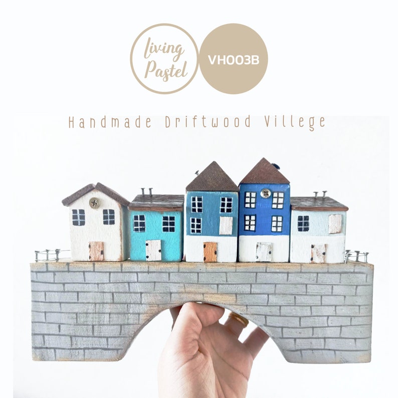 Wooden Town Primitive Handmade Wooden Houses Mini Wood Etsy