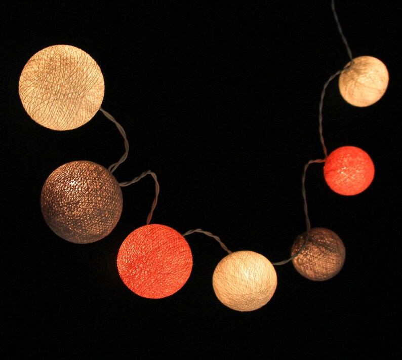 Cotton Ball String Lights for Bedroom Fairy Lights Night Etsy