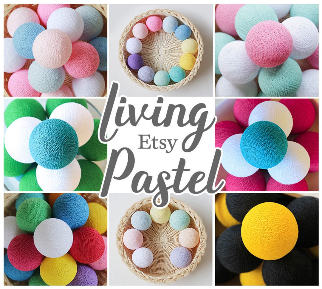 5 Handmade Loose Cotton Balls NO Lighting String DIY Fairy Night