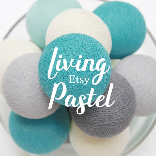 20 Cotton Ball String Lights for Bedroom Fairy Lights Kids Etsy