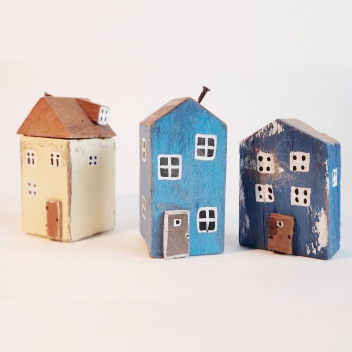 Little Wooden House Small Wooden Village Decor Rustic House Etsy
