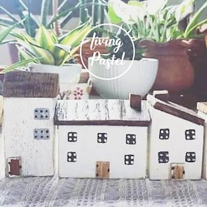 Driftwood Art Miniature House, Cute wooden house gift, Small wooden house Décor, Mini wooden village handmade gift, rustic house Décor
