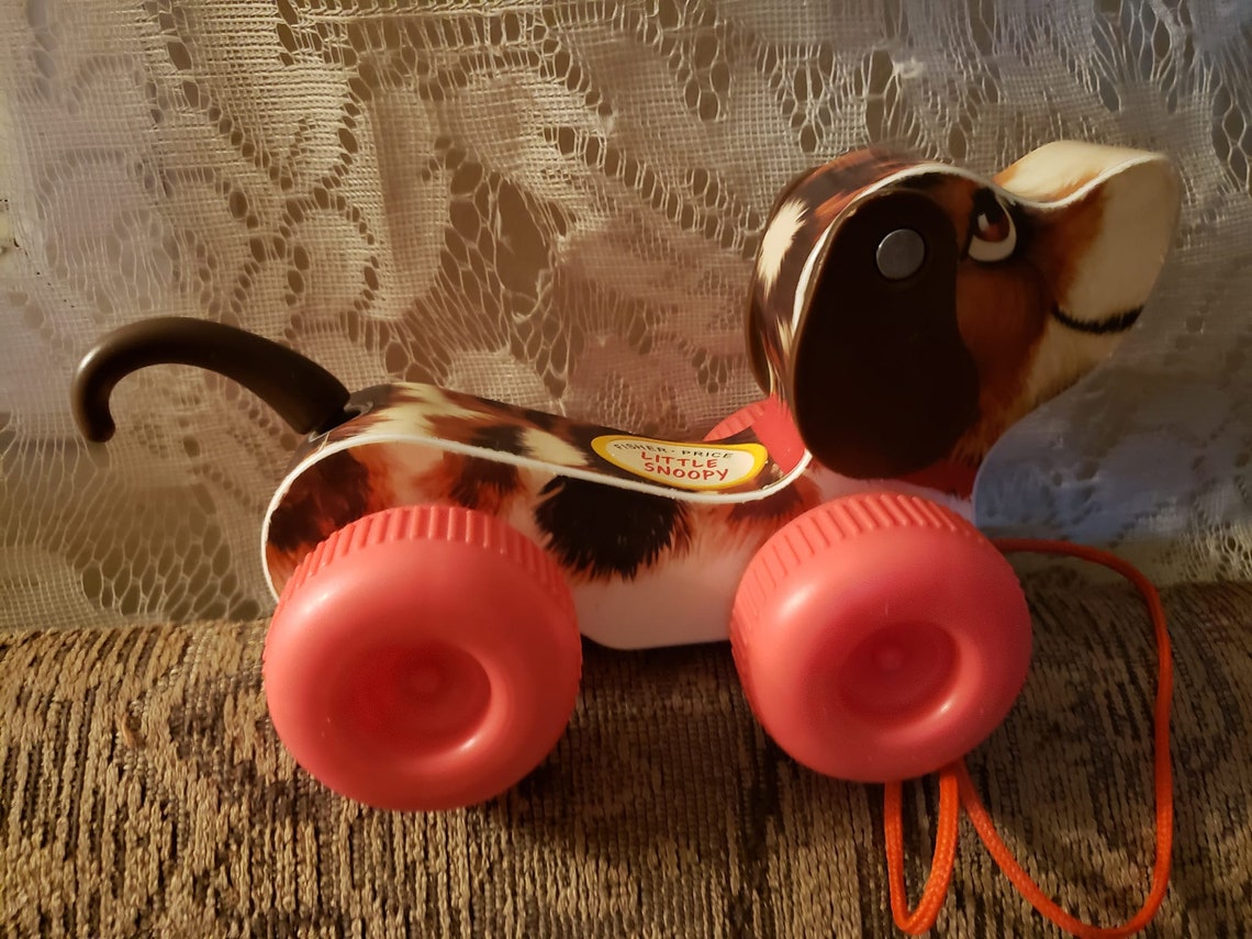 Mattel Fisher Price FP Reproduction Snoopy Dog Beagle Pull String Repro ...