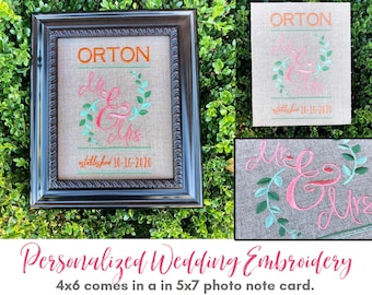 Wedding Word Art and Card.  All-in-one-gift