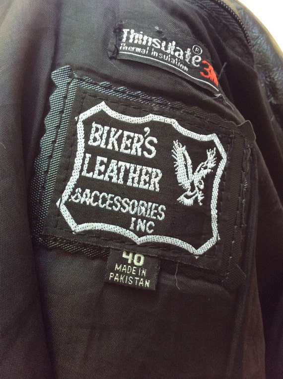 Vintage 80's Rocker Biker Jacket - image 2