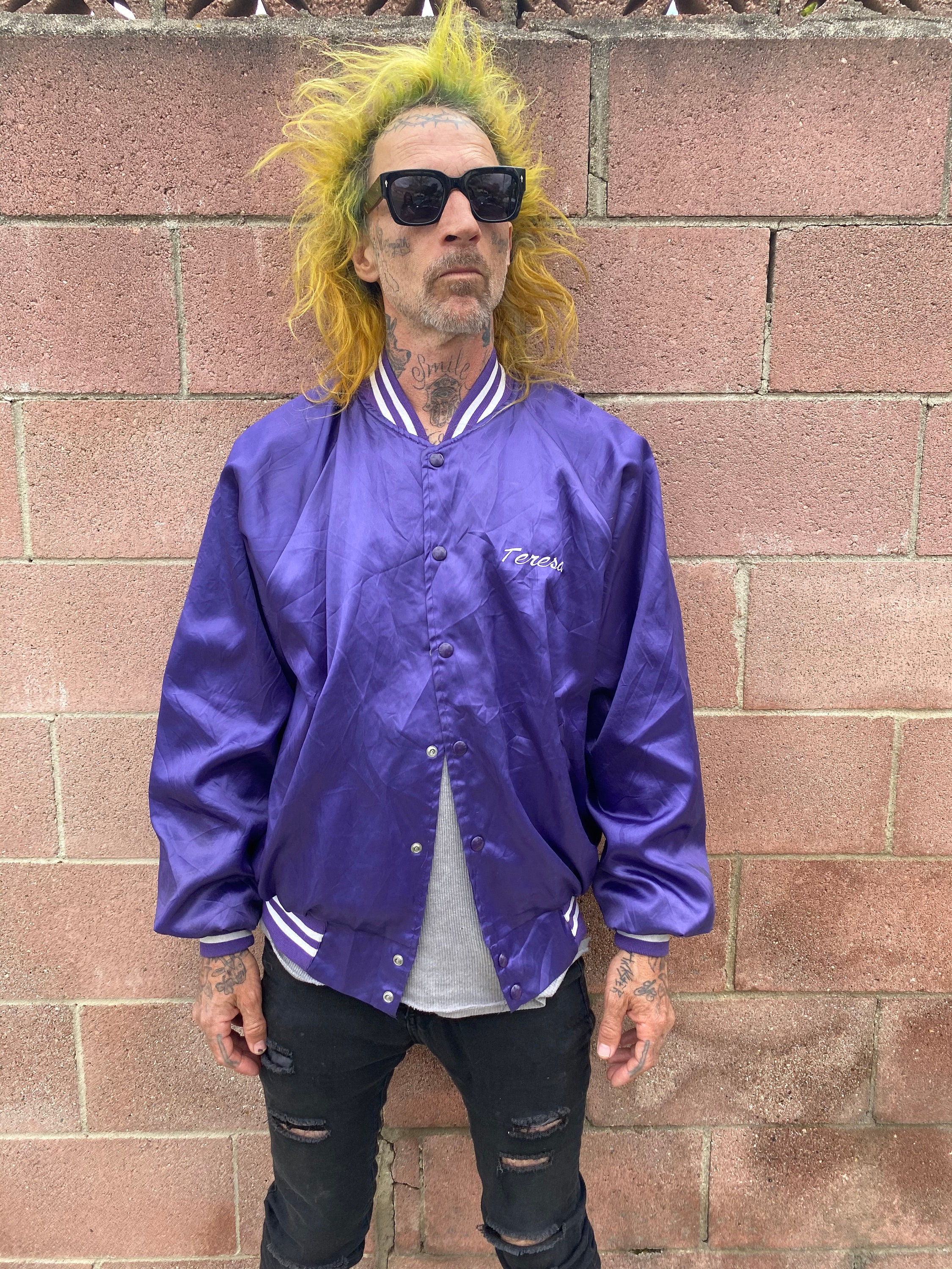 Vintage 80s LOS ANGELES LAKERS NBA Starter Purple Nylon Jacket L – XL3  VINTAGE CLOTHING