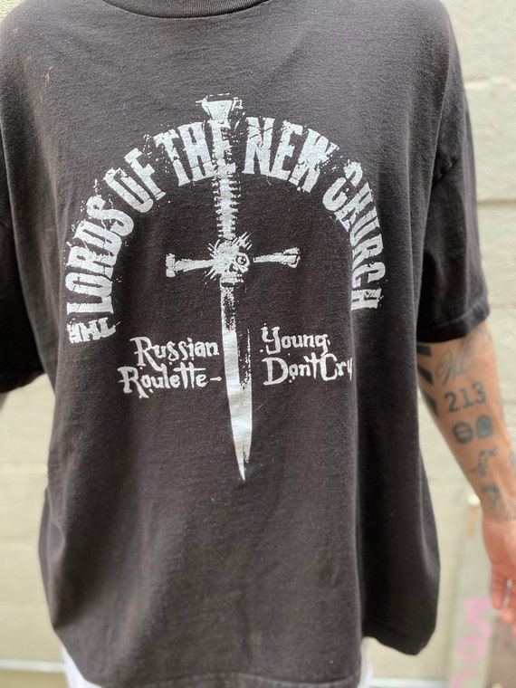 Buy The Lords of the New Church Russian Roulette Vintage Tee