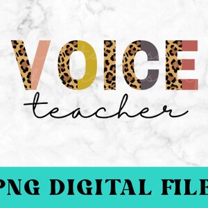 Voice Teacher Png, Voice Teacher Design Png, Voice Teacher Diretor de Design Digital Downloads Digitais Equipe Escolar Leopard De Volta às Aulas
