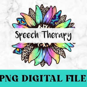 Sprechtherapie png, Logopädin Sublimation Retro SLP Logopädie digital download SLP Abschluss Floral Logopäde PNG Design