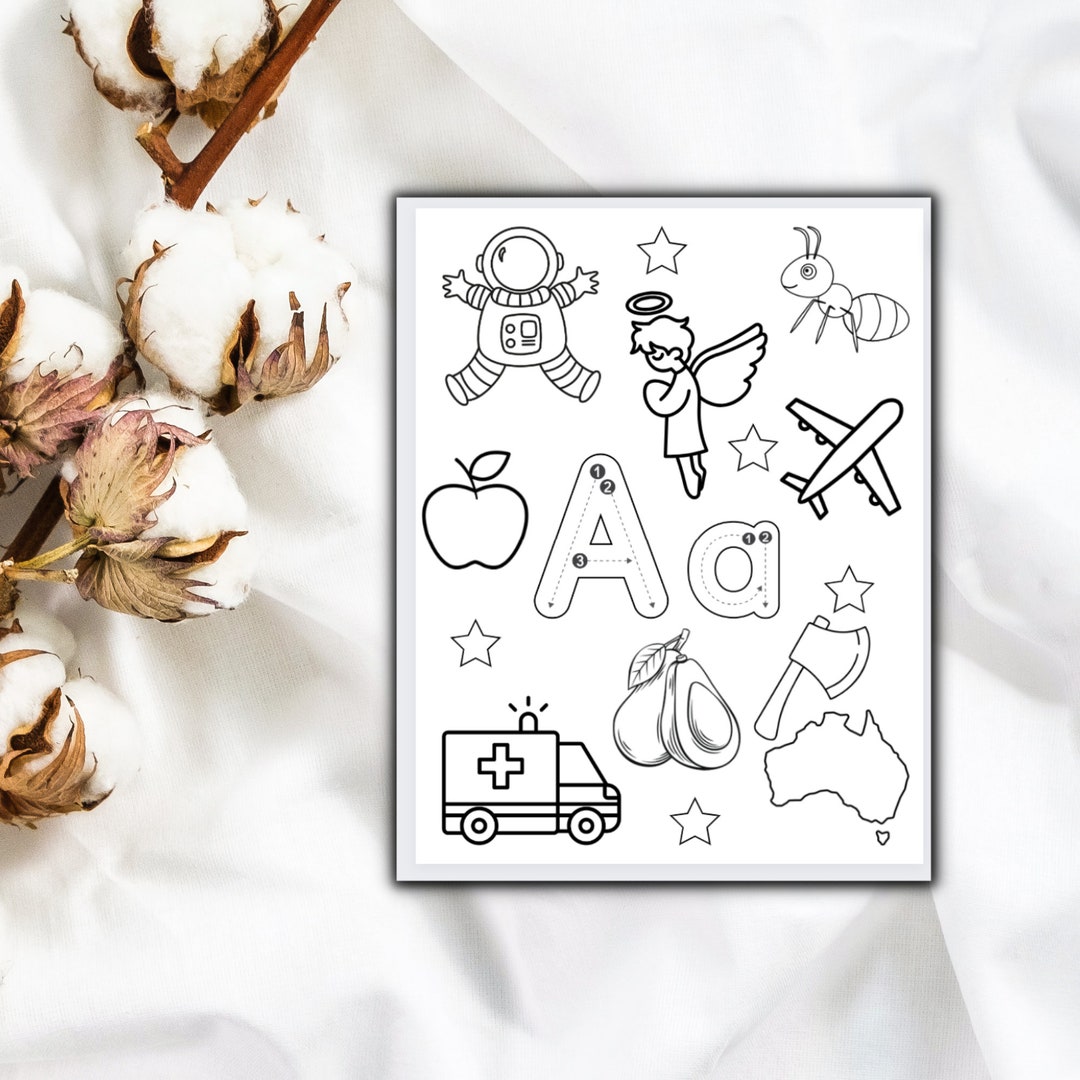 Printable Alphabet Coloring Pages, Alphabet Coloring Book Printable for