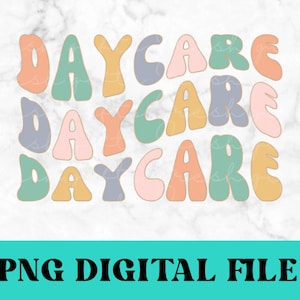 DAYCARE Sublimation png Rainbow Daycare Life Sublimation Boho Daycare Appreciation Digital Download Graduation Shirt Daycare Team Design PNG