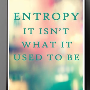Science Poster - Entropy Joke