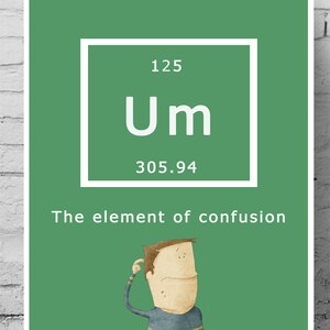 Science Poster - Um the element of confusion