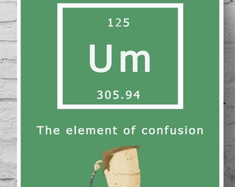 Science Poster - Um the element of confusion