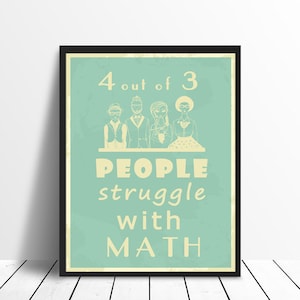 Maths Poster - Statistics Joke, Printable