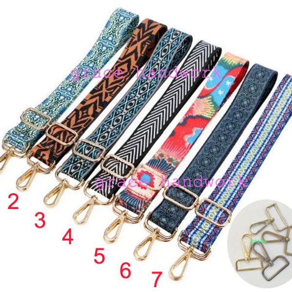 Multicolor Metal Sports Nylon Cross-body Shoulder Bag Handle Unisex Laptop Messenger Strap